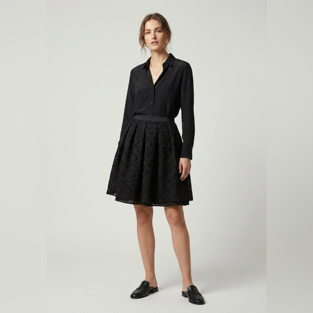 Sandro  A-Line Lace Skirt | Size L